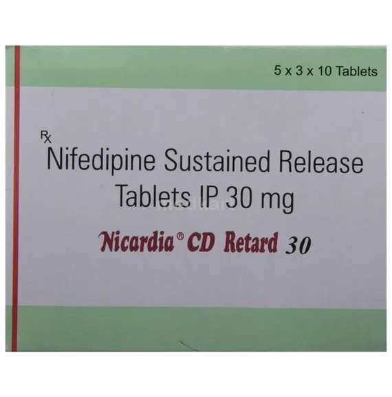 nicardia cd retard 30mg tablet 10's